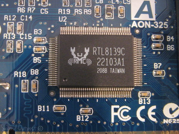 Aopen AON-325 10/100mbps PCI Network Interface Ethernet Card 90.18A10.003 - Image 3