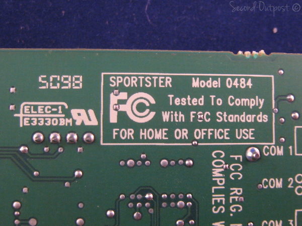 USRobotics-0484 Sportster Internal 8bit ISA 56k V.90 Voice/Fax Modem - Image 6