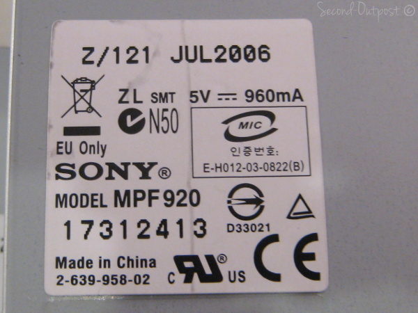 Sony MPF 920