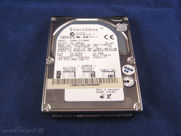 IBM 12GB 2.5" IDE Laptop Notebook Hard Drive DARA-212000 4200RPM 