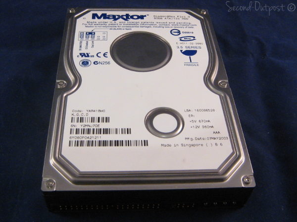 80 GB Disco duro interno Maxtor DiamondMax Plus9 ATA/133 IDE ID12412 
