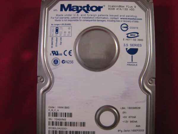 Maxtor DiamondMax Plus 9
