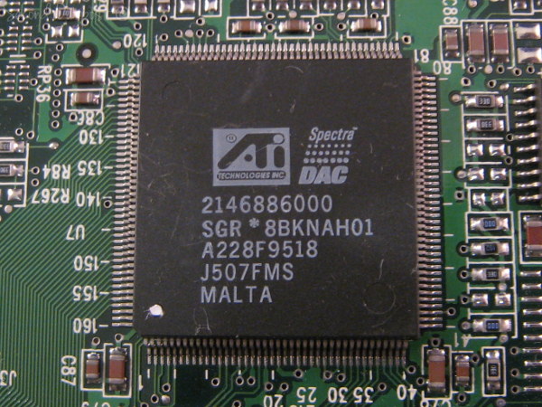 ATI 1022555541 PCI MACH64 109-25500-40 2 Video Card 