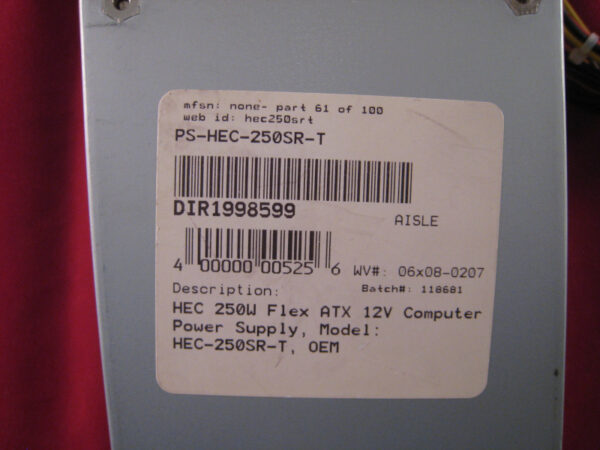 HEC 250SR-T Power Supply